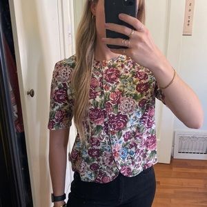 Vintage floral blouse